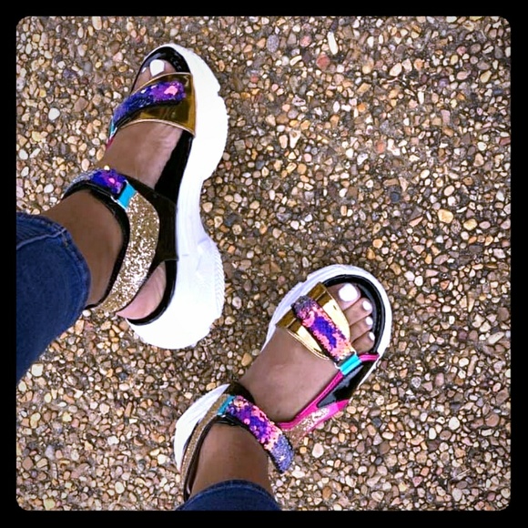 ultrachicfashion.com Shoes - Sequin Sandals ultrachicfashion.com Shoes - Sequin Sandals
